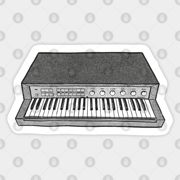 Philicorda Electronic Organ Fan Art Sticker by CultOfRomance